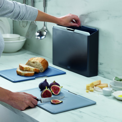 Bộ thớt cao cấp Joseph Joseph - 002089 Folio 4-piece Chopping Board Set Large Grey