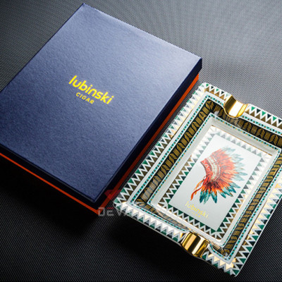 Gạt Tàn Xì Ga 2 Điếu YJA-20016 Bằng Sứ Cao Cấp Họa Tiết Thổ Dân Cực Kỳ Đẹp Độc Lạ