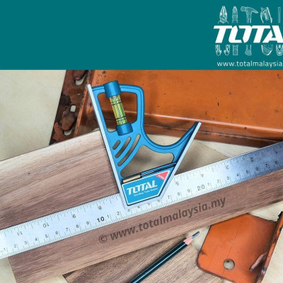 THƯỚC VUÔNG KẾT HỢP CÁN NHỰA 300MM TOTAL TMT653005 - HÀNG CHÍNH HÃNG
