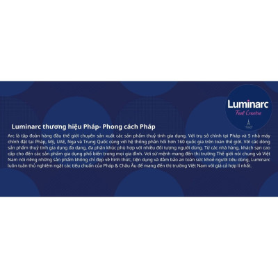 Đĩa Thủy Tinh Luminarc Diwali Harena 25cm cường lực, chịu nhiệt - 1 đĩa - L1839