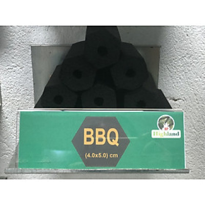 Than Gáo Dừa ( Hộp/Bịch 1kg) Than nướng không khói không mùi dạng BBQ (4x5 cm)