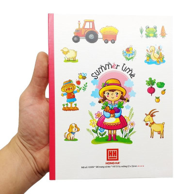 Vở Class Summer Time - 5 Ô Ly 96 Trang 70gsm - Hồng Hà 0309 (Mẫu Màu Giao Ngẫu Nhiên)