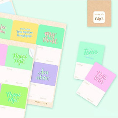 Bộ 24 Nhãn Vở B Cấp II - Linh Lan