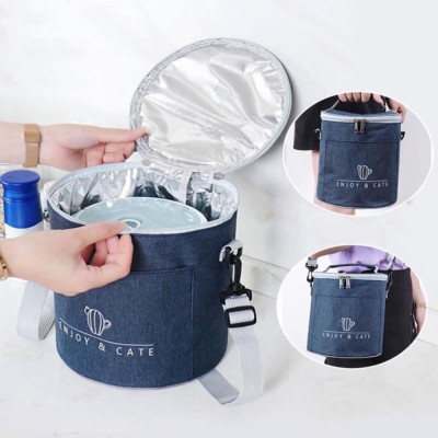 túi đựng hộp cơm giữ nhiệt cao cấp - 17x19cm - hàng chính hãng dododios