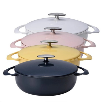 Unilloy - Nồi gang màu xanh đen - 24cm (3.2L)