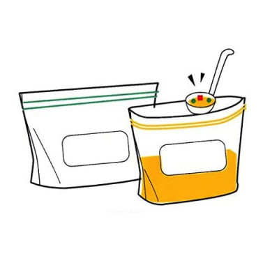 Combo 02 Set túi Zip bảo quản thực phẩm - Nội địa Nhật Bản