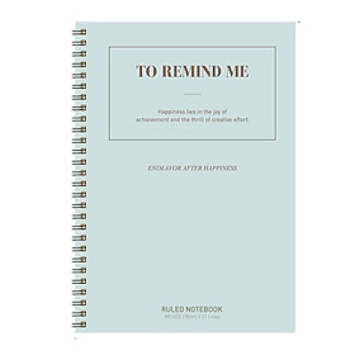 Sổ tay ghi chép A5 gáy xoắn 60 trang Deli - Kẻ ngang - Màu ngẫu nhiên - LA560-01