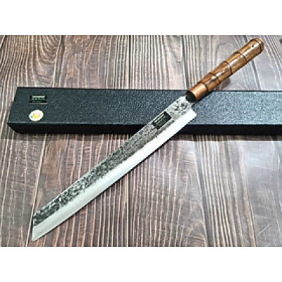 DAO BẾP PHÚC SEN -  DAO BẾP SASHIMI MẶT HOA VĂN MÃ Sk1 N4