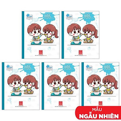 Combo 5 Vở Class Me Too - 5 Ô Ly 96 Trang 100gsm - Hồng Hà 0303 (Mẫu Màu Giao Ngẫu Nhiên)