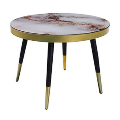 Bàn trà Potenza chân bịt đồng IBIE nhiều tùy chọn