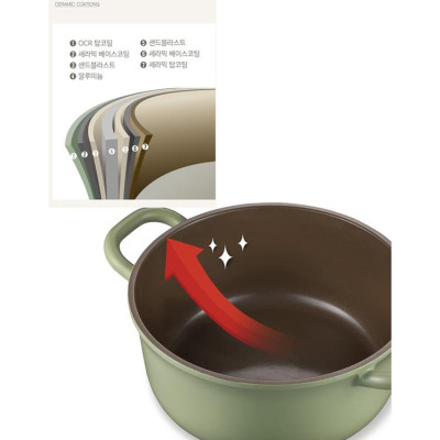 Nồi casserole Ceramic hiệu PN BLRPT-20C(IH) - Hàng chính hãng