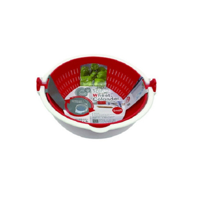 Rổ nhựa đa năng 2 lớp Kokubo, có thể quay 360 độ giúp rau củ ráo nước một cách nhanh chóng mà không bị dập nát hay rơi vãi ra ngoài - nội địa Nhật Bản 