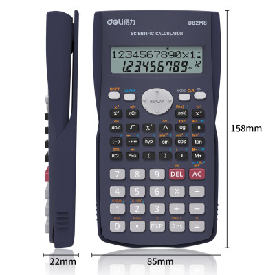 Máy Tính Kỹ Thuật Deli - Đen/Xanh Dương/Hồng/Trắng - D82MS