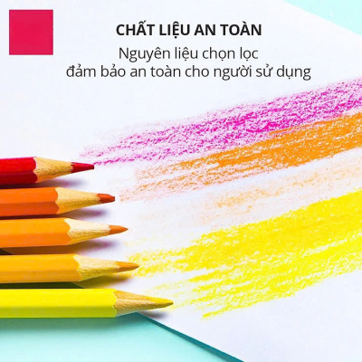 Bút chì màu chuyên nghiệp dạng cốc 24 MÀU Kèm Gọt
