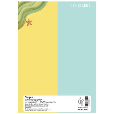 Vở Freely Life - B5 Kẻ Ngang 120 Trang ĐL 58-65g/m2 - Campus NB-BFRL120 (Mẫu Màu Giao Ngẫu Nhiên)
