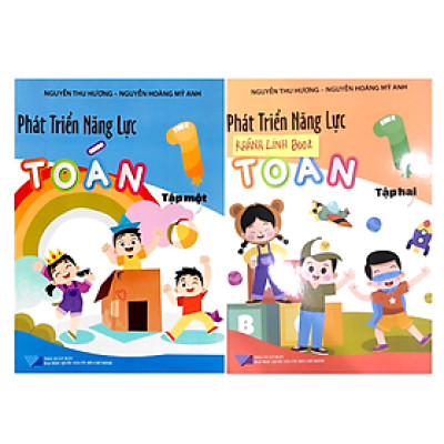 Sách - Combo Phát triển năng lực Toán lớp 1 - tập 1 + 2 (KP)