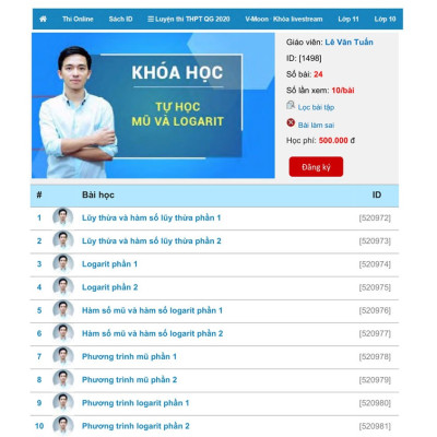 Tự Học Mũ - Logarit