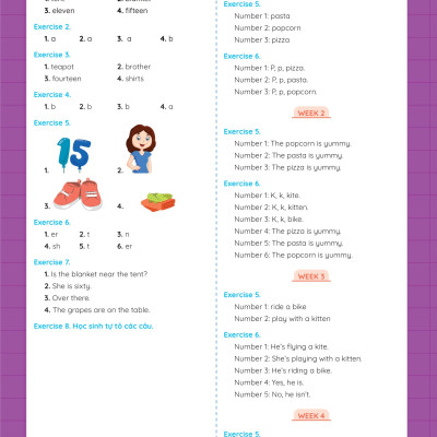 Phiếu Bài Tập Cuối Tuần Tiếng Anh 2 - Global Success (35 Tuần Học) (MEGA)