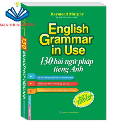 Sách - Combo 2 cuốn : 130 bài ngữ pháp tiếng Anh (tái bản) - có màu + Trau dồi ngữ pháp và từ vựng tiếng Anh