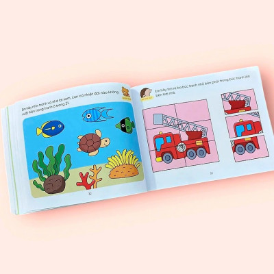 Sách cho bé - Hỏi Đáp Thông Minh - Rèn Luyện Não Trái Não Phải - Bộ 4 cuốn - Sách tương tác - Dành cho trẻ 3+