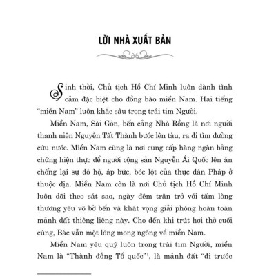 Miền Nam trong trái tim Hồ Chí Minh - bản in 2025