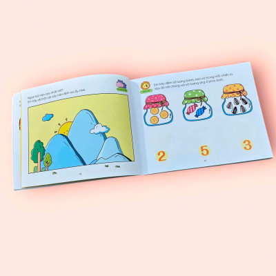 Sách cho bé - Hỏi Đáp Thông Minh - Rèn Luyện Não Trái Não Phải - Tập 2 - Sách tương tác - Dành cho trẻ từ 3+