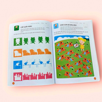 Sách cho bé - Phát Triển Tư Duy - Não Phải - Right Brain Development Activity Book - Dành cho trẻ từ 3-6 tuổi