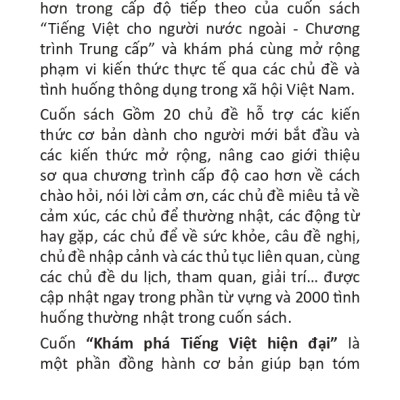 Khám phá Tiếng Việt hiện đại