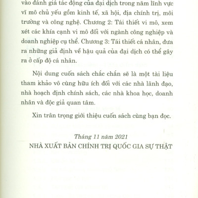 Covid-19: Cuộc Đại Tái Thiết