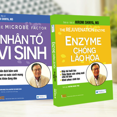 Combo 2 cuốn Nhân tố vi sinh + Enzyme chống lão hoá