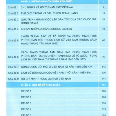 Sách - Câm Nang Ôn Luyện Thi THPT, Đại Học - Môn Lịch Sử