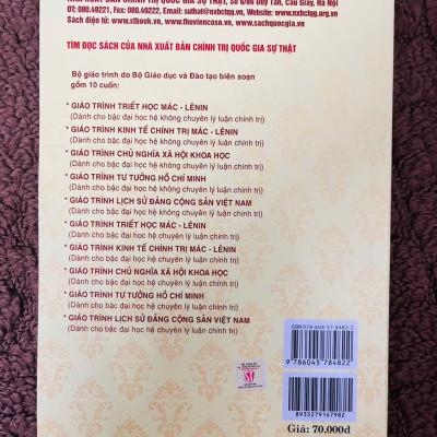 GIÁO TRÌNH LỊCH SỬ ĐẢNG CỘNG SẢN VIỆT NAM (DÀNH CHO BẬC ĐẠI HỌC HỆ KHÔNG CHUYÊN LÝ LUẬN CHÍNH TRỊ)