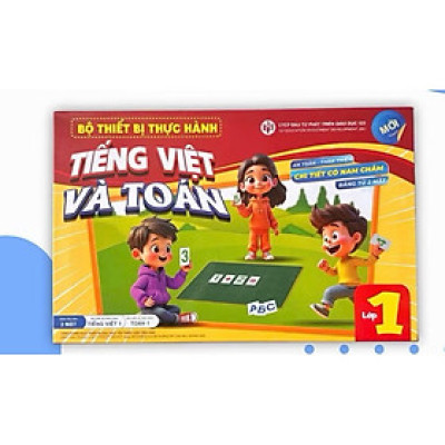 ￼Sách - Bộ thiết bị thực hành tiếng việt và toán 1