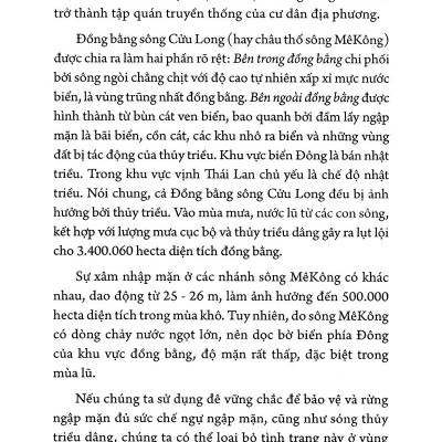 Sông Mê Kông Hay Sông Cửu Long Với Biến Đổi Khí Hậu Toàn Cầu