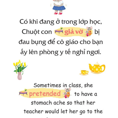 Sách Truyện Tranh Song Ngữ Việt Anh Cho Bé - Bé Ngoan Không Nói Dối