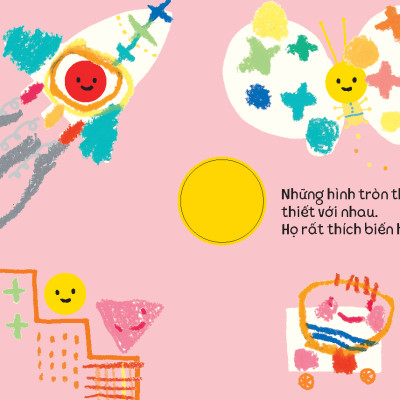 Sách - Dtpbooks - Hình Vẽ Tròn Xoe - Tủ sách vui để học - Sách tô màu - Dòng sách cầm tay