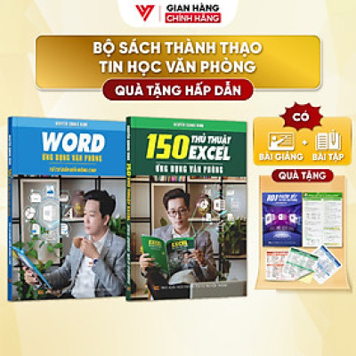 Combo 2 Sách Word Và 150 Thủ Thuật Ứng Dụng Văn Phòng Từ Cơ Bản Đến Nâng Cao