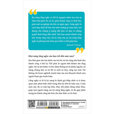 Sức Mạnh Của Sự Lắng Nghe - Tái Bản