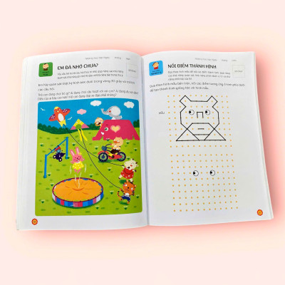 Sách cho bé - Phát Triển Tư Duy - Não Phải - Right Brain Development Activity Book - Dành cho trẻ từ 3-6 tuổi