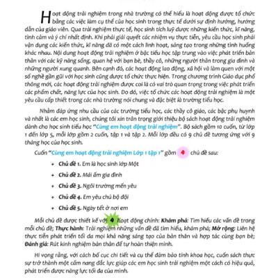 Sách - Combo Cùng Em Hoạt Động Trải Nghiệm Lớp 1 - Tập 1 + 2 (KV)
