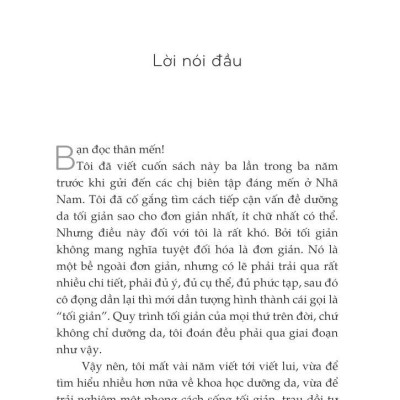 Dưỡng Da Tối Giản