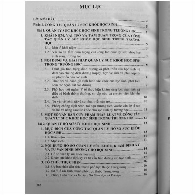 Sách Tài Liệu Dành Cho Cán Bộ, Giáo Viên, Nhân Viên – Công Tác Quản Lý Sức Khỏe Học Sinh, Chăm Sóc Sức Khỏe Sinh Sản, Sức Khỏe Tâm Thần và Phòng Chống Tác Hại Của Chất Gây Nghiện Trong Nhà Trường - V2465T