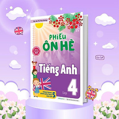Sách Phiếu Ôn Hè Tiếng Anh Lớp 4 - Megabook