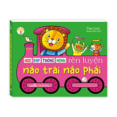 Sách cho bé - Hỏi Đáp Thông Minh - Rèn Luyện Não Trái Não Phải - Tập 2 - Sách tương tác - Dành cho trẻ từ 3+