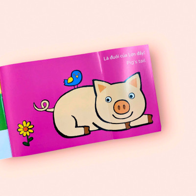 Sách cho bé - Đuôi Của Ai Thế Nhỉ? - Whose tail? - Bộ Sách Lật Mở Khám Phá Song Ngữ - Dành cho trẻ 0-4 tuổi