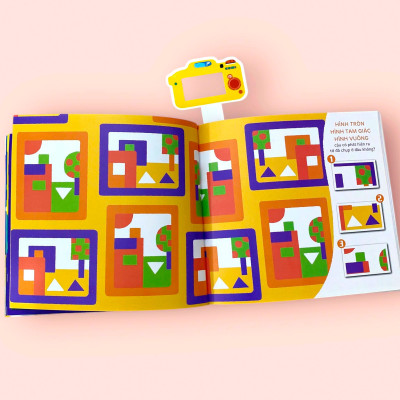 Sách - Úm Ba La! Máy ảnh mở ra! RÈN TRÍ NÃO - LUYỆN TẠP TRUNG - Nhanh mắt - Sách tương tác - Dành cho trẻ 3+