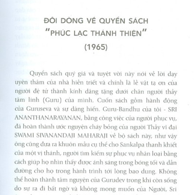 Phúc Lạc Thánh Thiện - Yoga Hiện Đại - Lối Sống Lành Mạnh Về Thân Thể, Tinh Thần Và Trí Tuệ Tâm Linh (Tái bản)