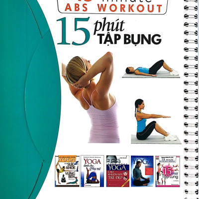 Sách Lò Xo - 15 Phút Tập Bụng (Kèm 1 DVD)