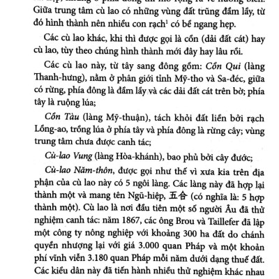 Chuyên Khảo Về Tỉnh Mỹ Tho - Địa Lý Học : TỰ NHIÊN, KINH TẾ & LỊCH SỬ NAM KỲ