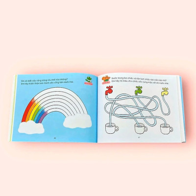 Sách cho bé - Hỏi Đáp Thông Minh - Rèn Luyện Não Trái Não Phải - Bộ 4 cuốn - Sách tương tác - Dành cho trẻ 3+